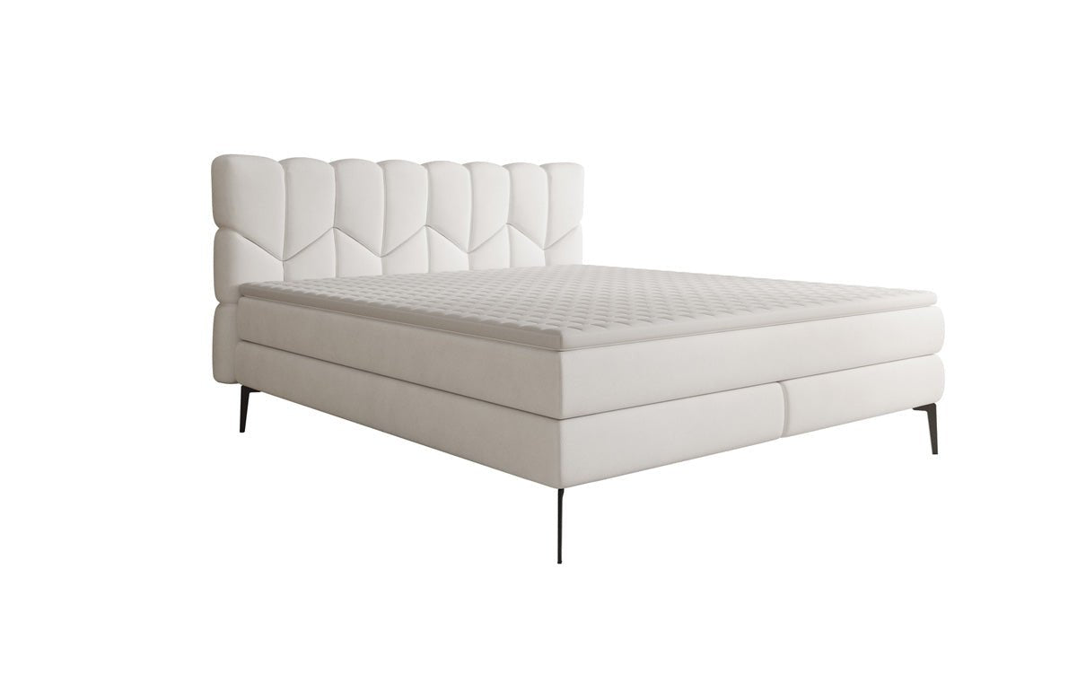 Boxspringbett Mirea in Echtleder