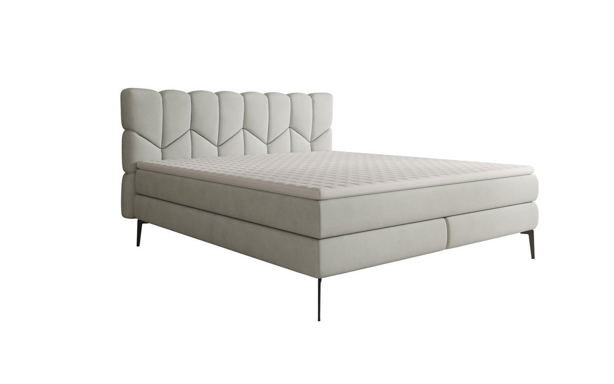 Boxspringbett Mirea in Echtleder