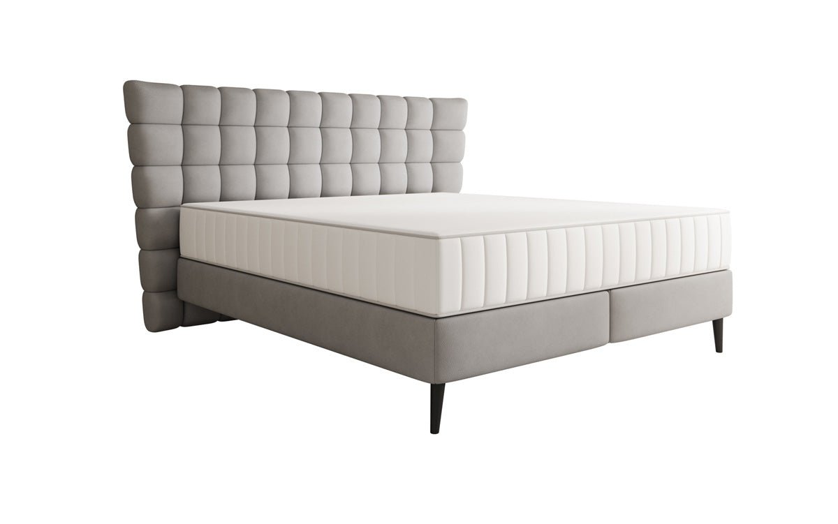 Boxspringbett Alvion in Echtleder