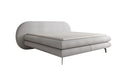 Boxspringbett Marisol mit ovalem Headboard in Bouclé