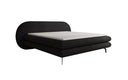 Boxspringbett Marisol mit ovalem Headboard in Bouclé