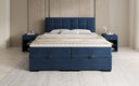Boxspringbett Alessia mit Stauraum in Samt