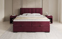 Boxspringbett Alessia mit Stauraum in Samt