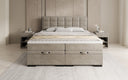 Boxspringbett Alessia mit Stauraum in Samt
