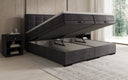 Boxspringbett Alessia mit Stauraum in Samt