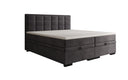 Boxspringbett Alessia mit Stauraum in Samt