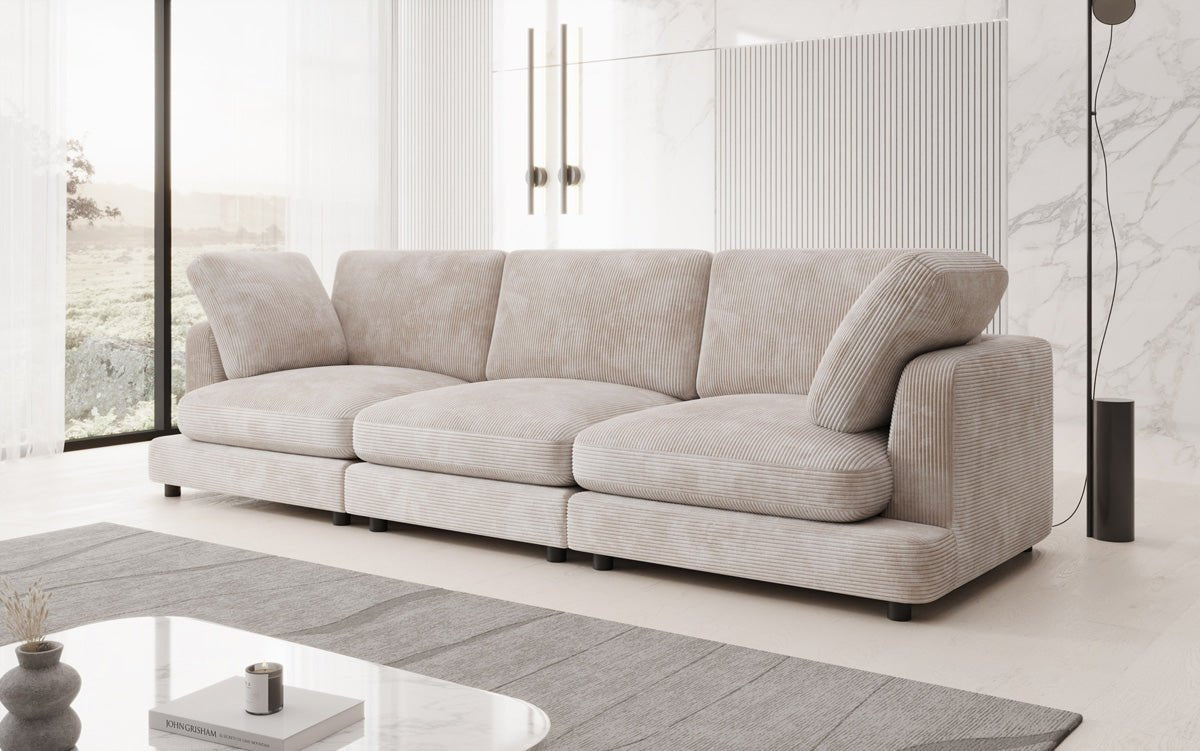 Designer 3 Siter Sofa Thalessa in Cord