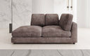 Designer Chaise Longue/Sofa Thalessa in Cord