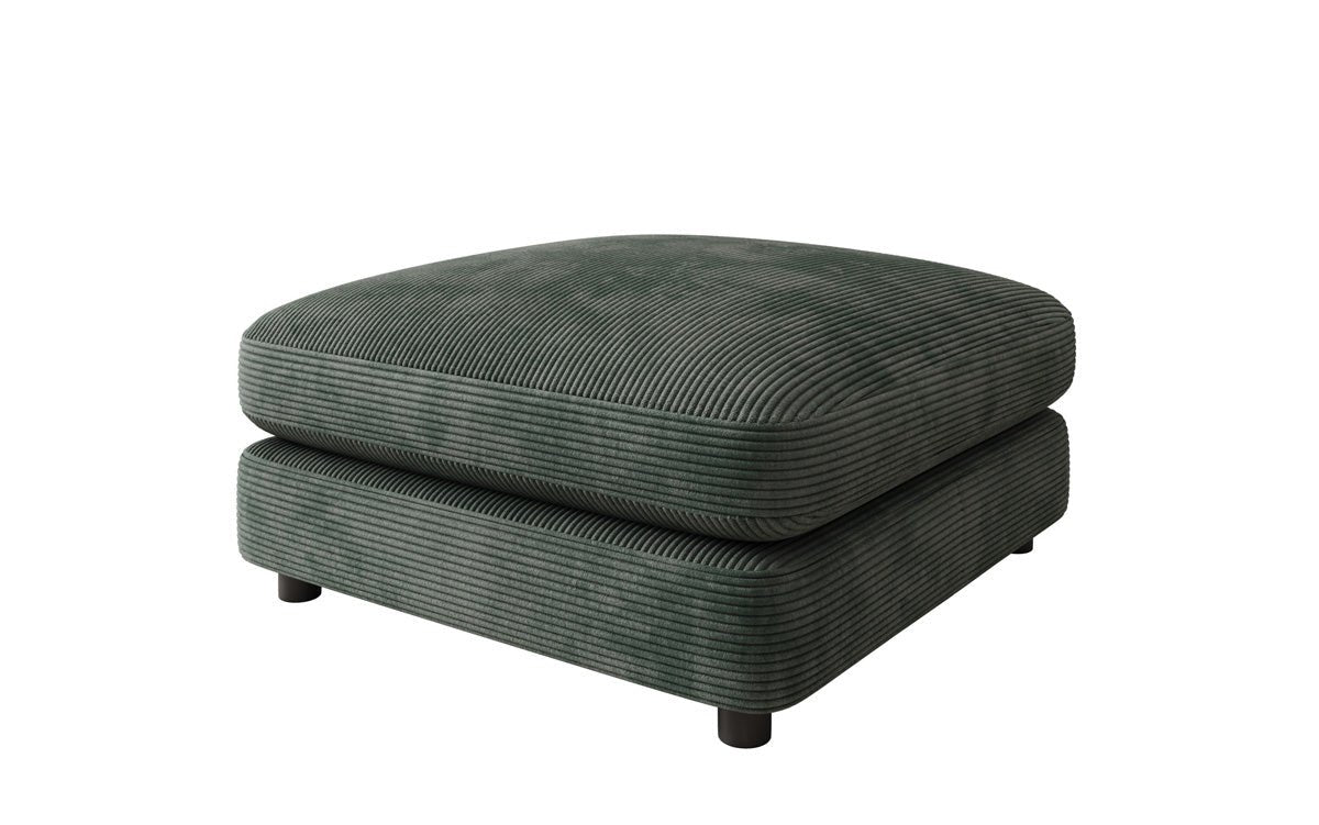 Beistellhocker Thalessa in Cord 90x90cm