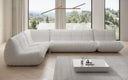 Designer Ecksofa Wohnlandschaft Calmo in Teddy Bouclé