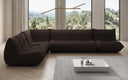 Designer Ecksofa Wohnlandschaft Calmo in Teddy Bouclé
