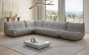 Designer Ecksofa Wohnlandschaft Calmo in Teddy Bouclé