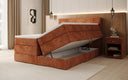 Boxspringbett Noren mit Stauraum in Cord