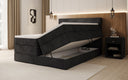 Boxspringbett Noren mit Stauraum in Cord