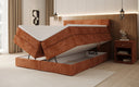 Boxspringbett Noren mit Stauraum in Cord