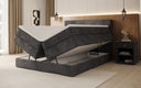 Boxspringbett Noren mit Stauraum in Cord