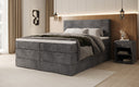 Boxspringbett Noren mit Stauraum in Cord
