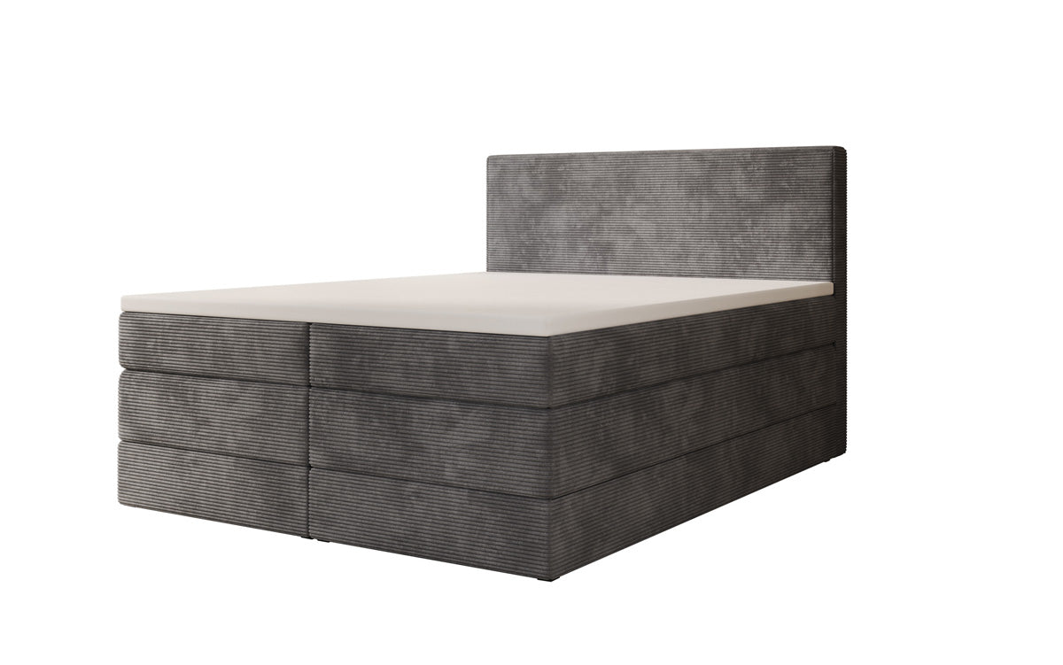 Boxspringbett Noren mit Stauraum in Cord