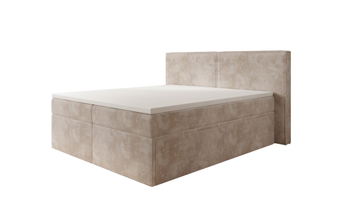Boxspringbett Ophelia mit Schubladen in Cord