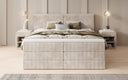 Boxspringbett Ophelia mit hochklappbarem Stauraum in Cord