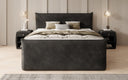 Boxspringbett Liana II mit hochklappbarem Stauraum in Samt