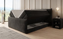 Boxspringbett Liana II mit hochklappbarem Stauraum in Samt