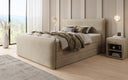 Boxspringbett Liana II mit hochklappbarem Stauraum in Samt