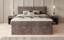 Boxspringbett Liana mit hochklappbarem Stauraum in Cord