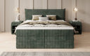 Boxspringbett Liana mit hochklappbarem Stauraum in Cord