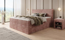 Boxspringbett Liana mit hochklappbarem Stauraum in Cord