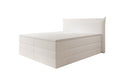 Boxspringbett Liana mit hochklappbarem Stauraum in Teddy Bouclé