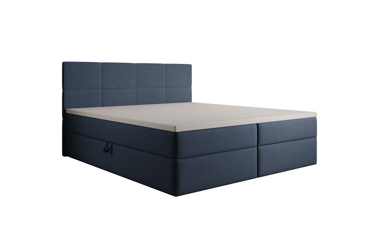 Boxspringbett Levi in Stoff mit Stauraum
