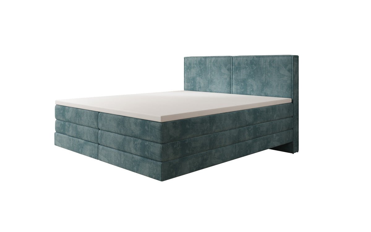 Boxspringbett Elara mit Schwebeoptik in Cord