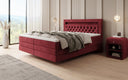 Boxspringbett Menzogna mit Schwebeoptik und LED in Samt