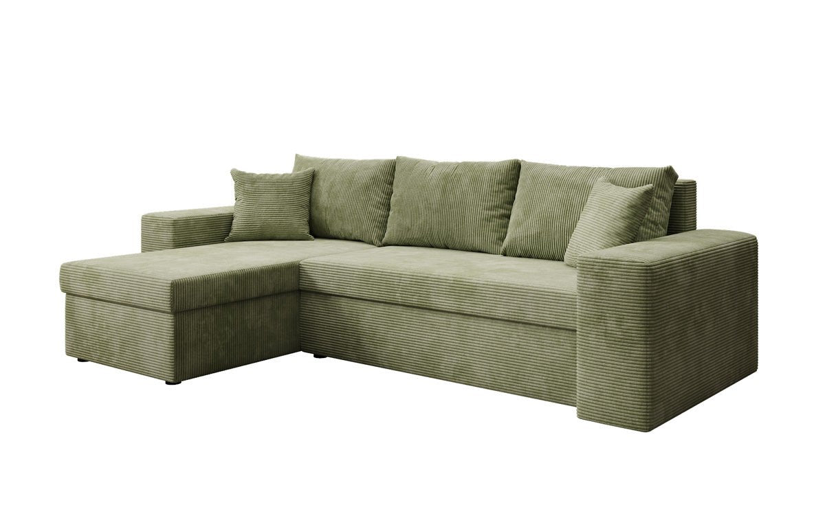 Designer Sofa Denver Cord mit Schlaf- und Klappfunktion