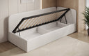 Designer Polsterbett/Gästebett/Sofa Cleo mit Stauraum
