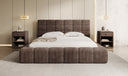 Designer Polsterbett Marshmallow in Cord mit Stauraum