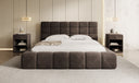 Designer Polsterbett Marshmallow in Samt mit Stauraum