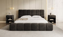 Designer Polsterbett Marshmallow in Samt mit Stauraum