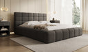 Designer Polsterbett Marshmallow in Teddy Bouclé mit Stauraum