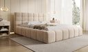 Designer Polsterbett Marshmallow in Samt mit Stauraum