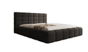 Designer Polsterbett Marshmallow in Teddy Bouclé mit Stauraum
