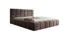 Designer Polsterbett Marshmallow in Samt mit Stauraum