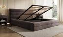 Designer Polsterbett Maren in Samt mit Stauraum