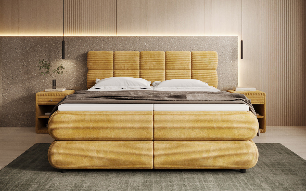 Boxspringbett Relana - elektrisch verstellbar in Cord