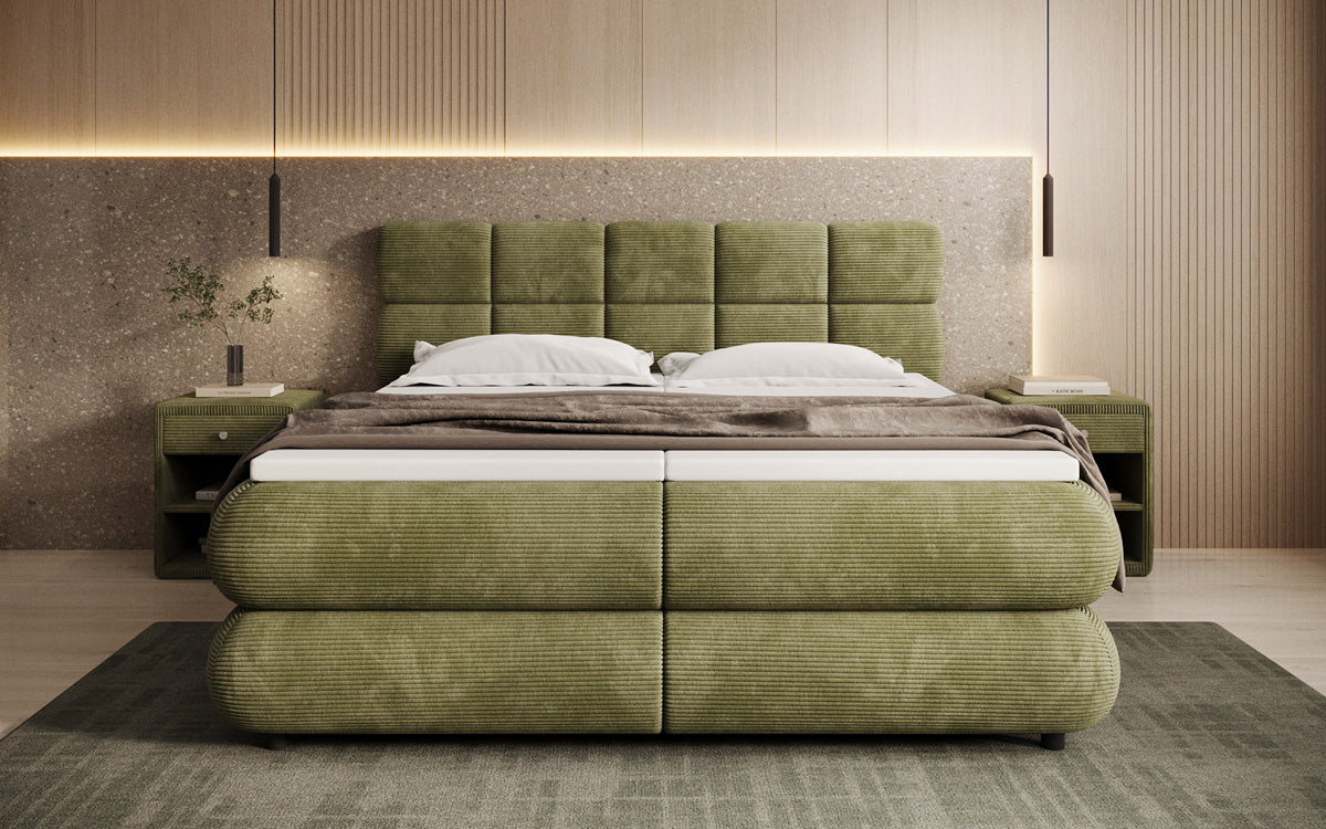 Boxspringbett Relana - elektrisch verstellbar in Cord