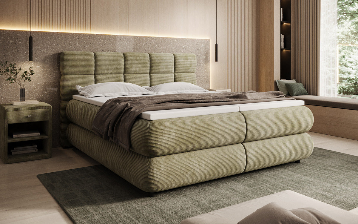 Boxspringbett Relana - elektrisch verstellbar in Cord