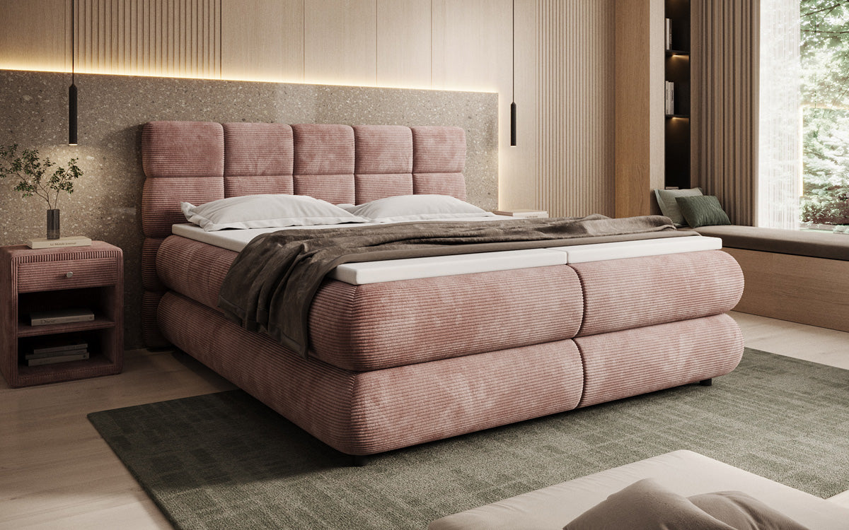 Boxspringbett Relana - elektrisch verstellbar in Cord