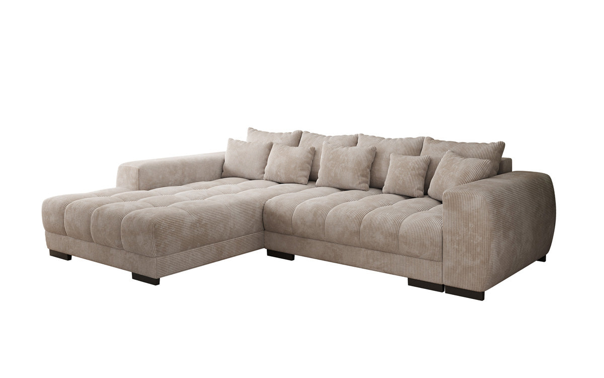 Designer Sofa Balu mit Schlaffunktion und Stauraum in Cord