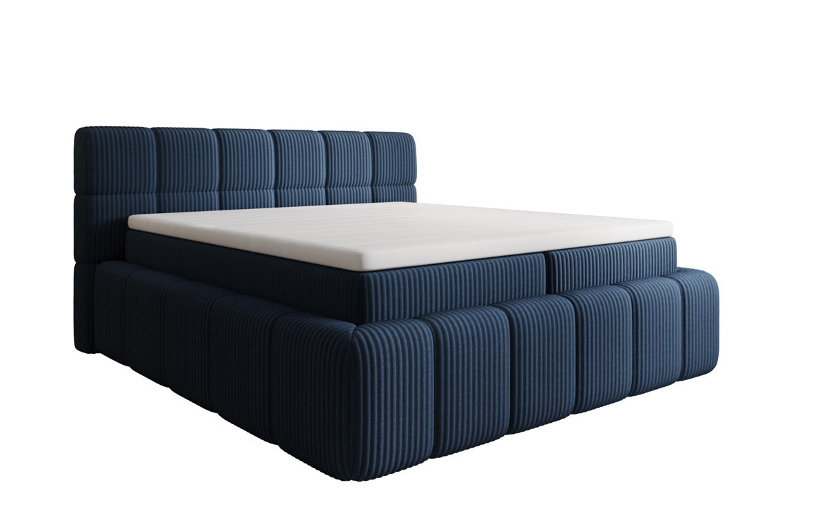 Boxspringbett Bombo in Cord mit Stauraum